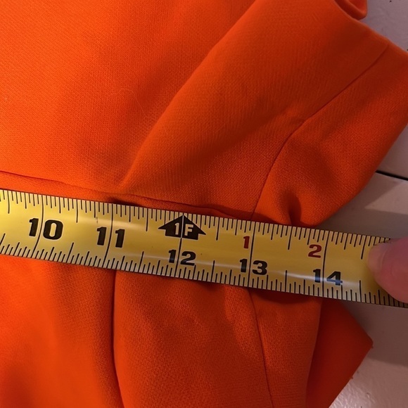 Victoria Beckham orange romper. Sz small - Picture 7 of 8